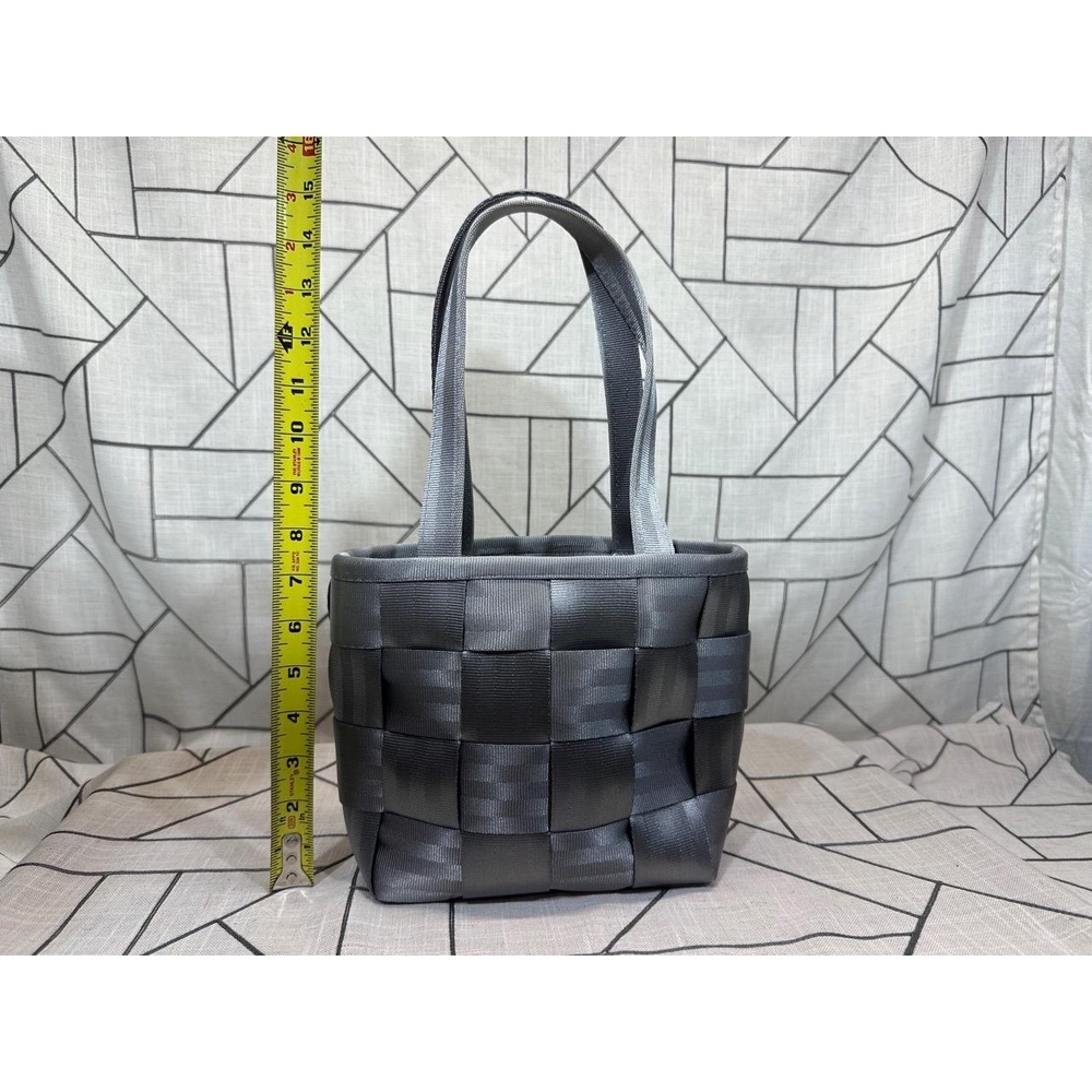 Harvey's Seatbelt Woven Tote‎ Purse Durable Top Handle Gray Womens READ - Picture 8 of 11
